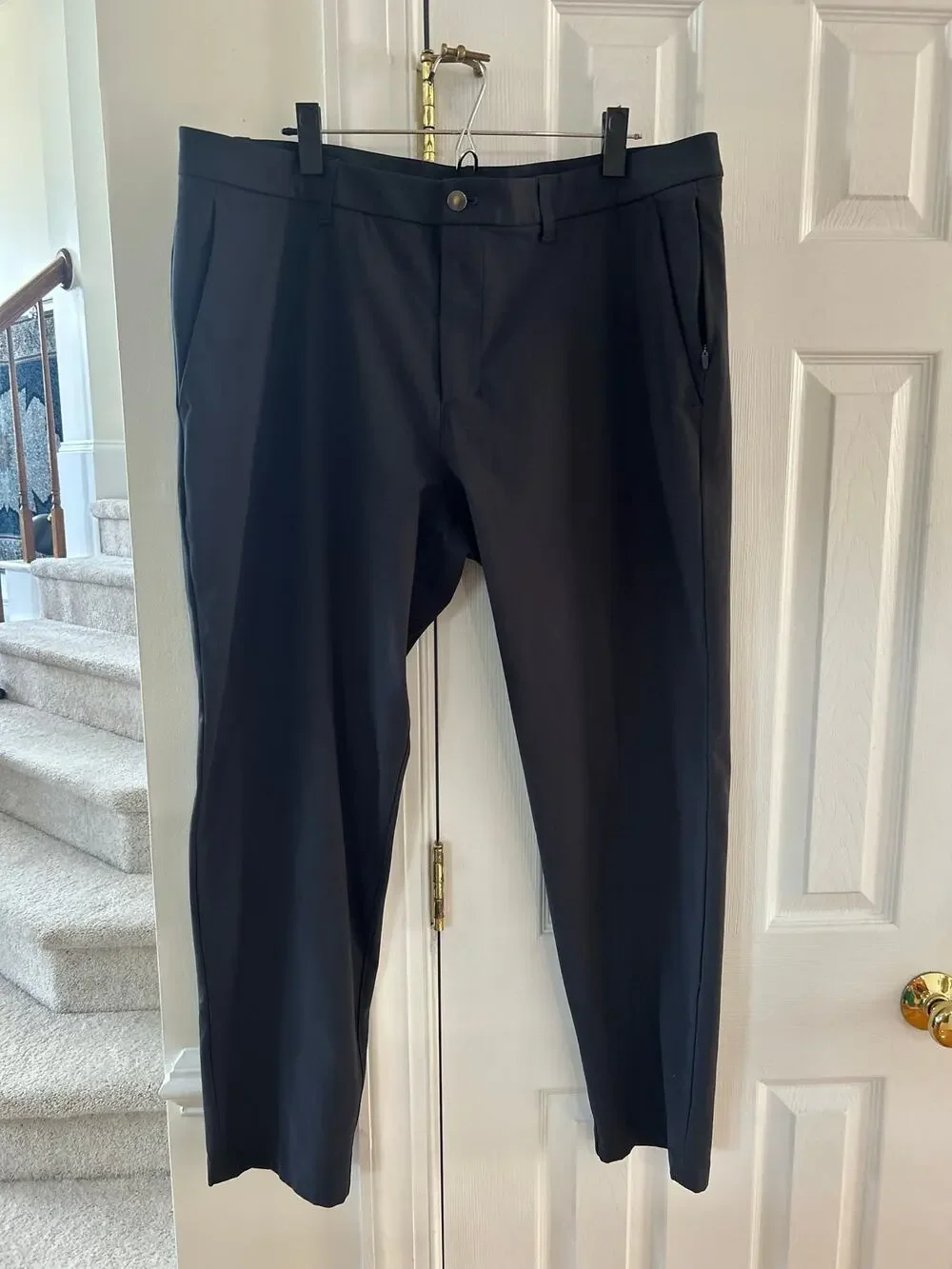 Lululemon ABC Black Warpstreme Performance Trousers (40/30)
